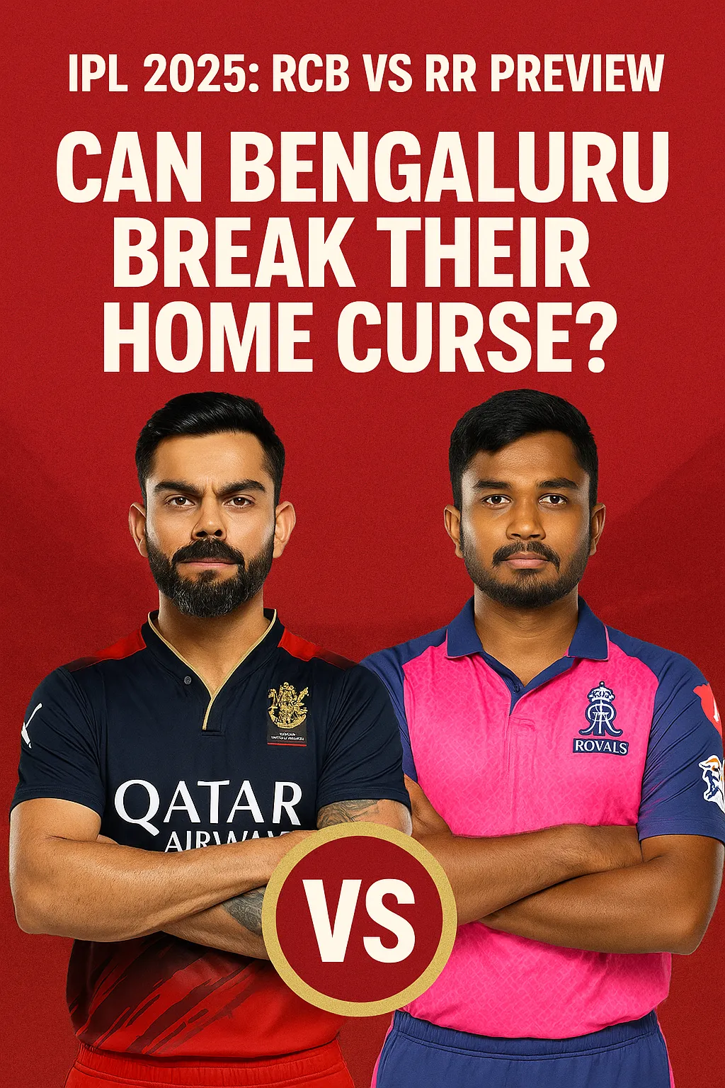 RCB vs RR: Can Bengaluru Break Home Curse?